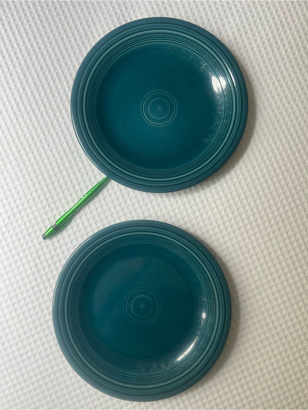 Set of Two Fiesta Ware Juniper Dinner Plates